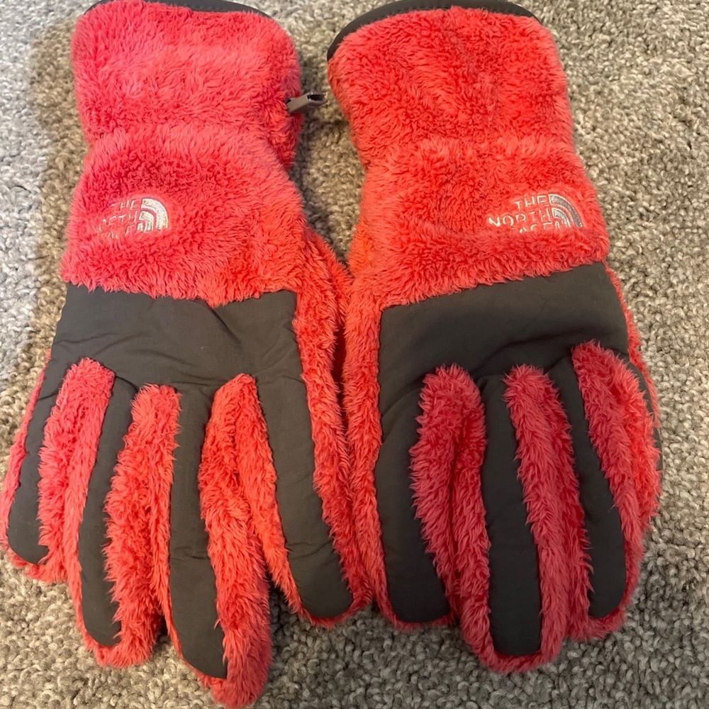 North Face Fuzzy Fleece Gloves